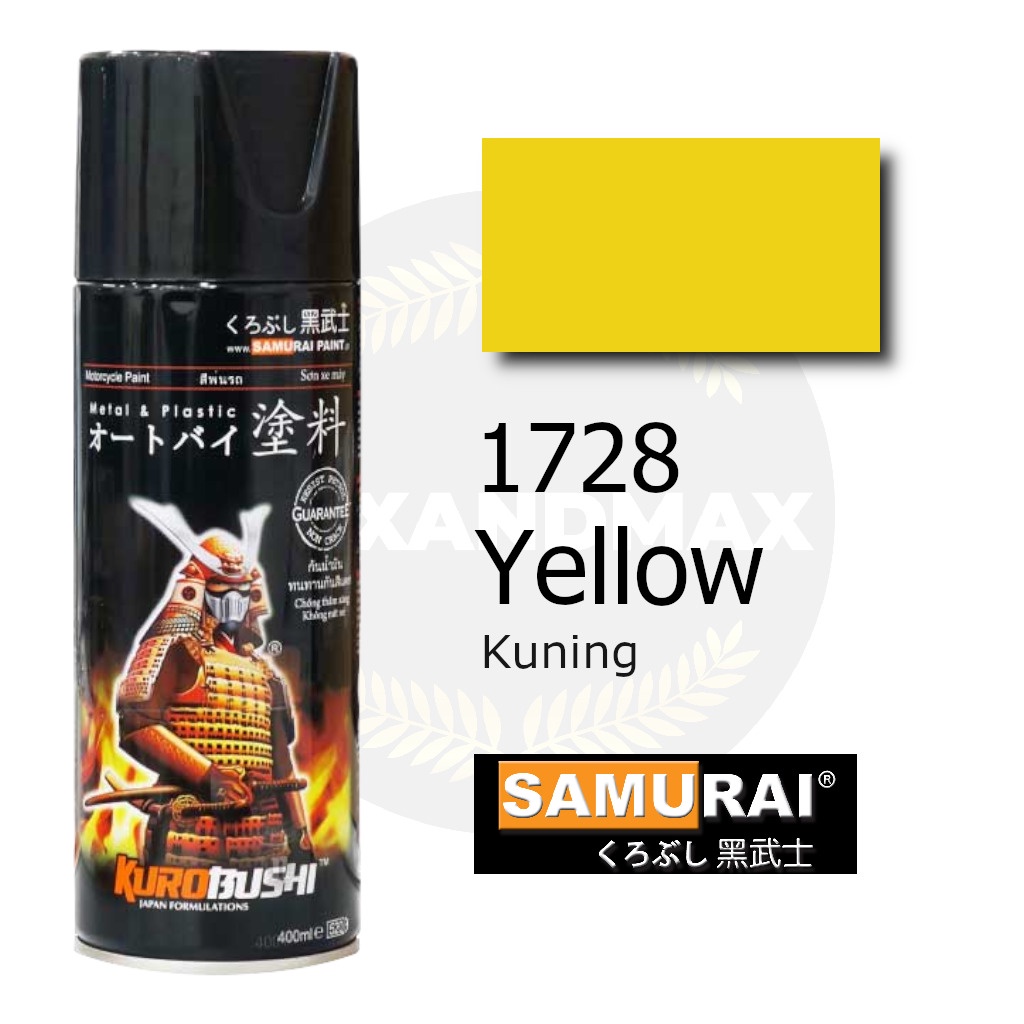 Samurai Paint Yellow 1728 Kuning 400 ml - Cat Semprot