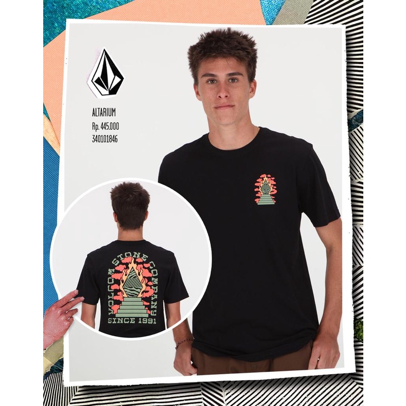 RAYSURF VOLCOM KAOS PRIA 340101846 ORIGINAL