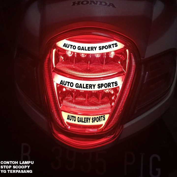 Lampu Stop Led JPA Scoopy Fi New 2018 - Led Merah Full