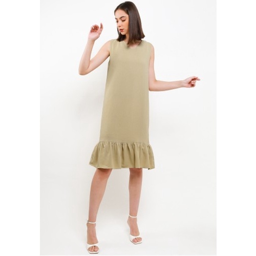 STYLE BUTIK Niki V Neck A-Line Midi Dress