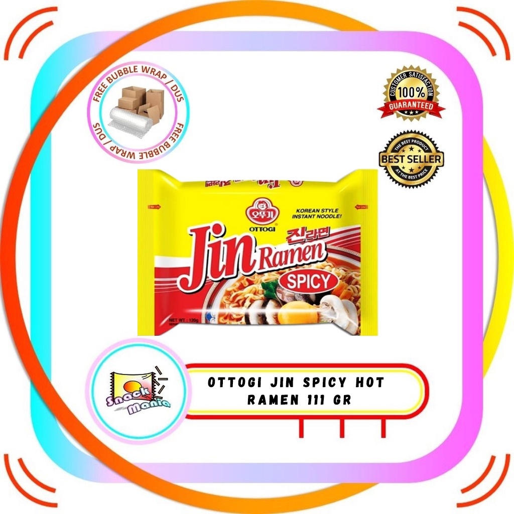 

Ottogi Jin Spicy Hot Ramen 111 gr Mie Pedas Korea Ramyun