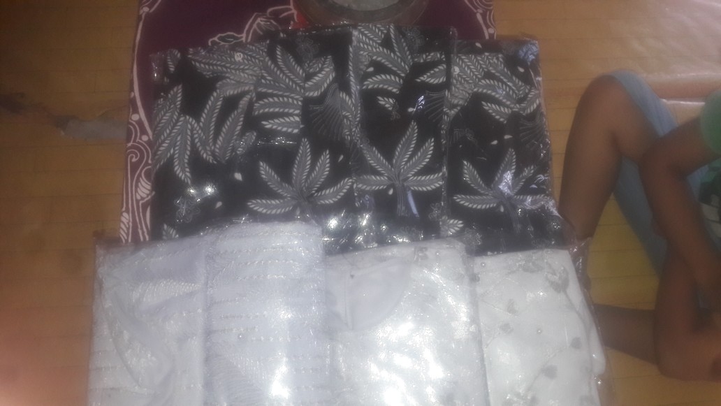 Real Pic! [ori & Busui] (busui Khusus Warna Grey) Couple Anindya Brokat - Couple Modern Batik