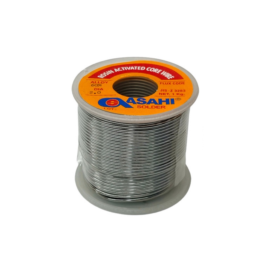 Timah Solder Asahi 2mm 1kg Timah Gulung 2 mm 1 kg Grade 60% Alloy