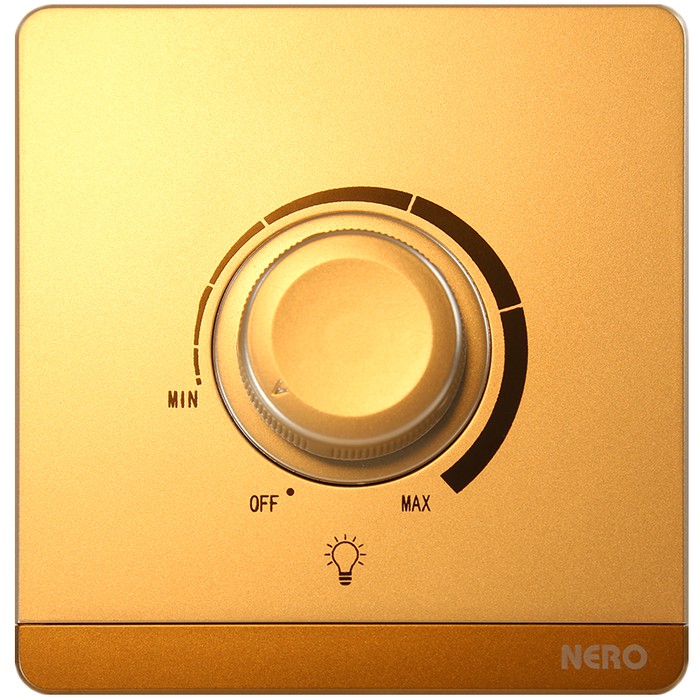 NERO Dimmer DECORA Gold Tanam Saklar Dimmer Warna Emas Modern