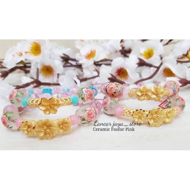 ACC Gelang Emas Kombinasi Ceramik 420%