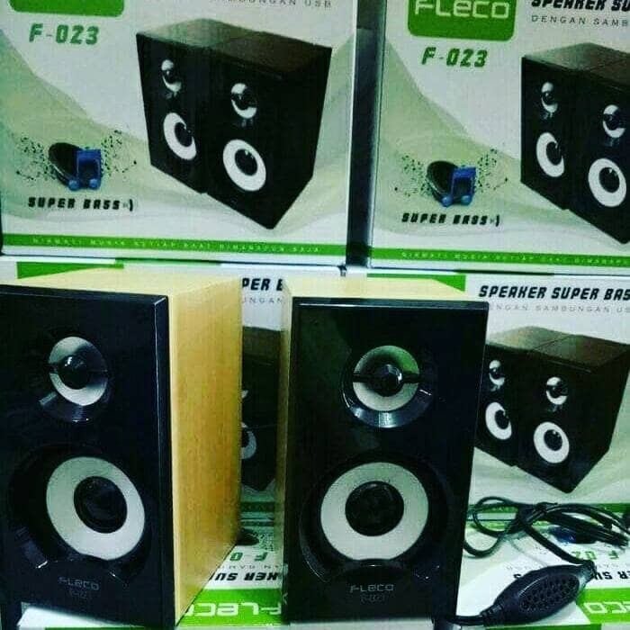 Speaker Aktif Mini Fleco F-023 Extra Power Sound-Speaker Digital Komputer/HP | FMS