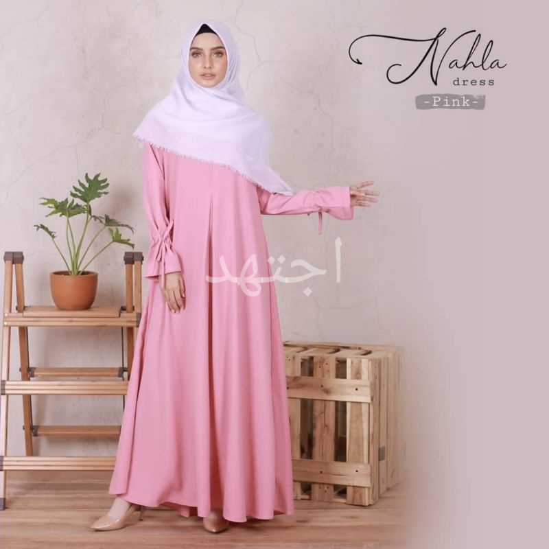 GAMIS daily Brand IJTIHAD bahan shakila flowly (free parfum)