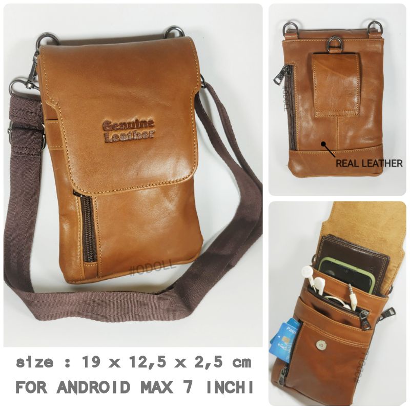 Tas Hp Kulit Asli Waistbag - Tas Mini Kulit