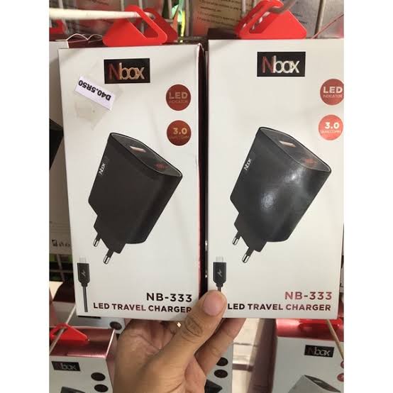 Travel Charger NBOX NB-333, Qualcomm Led Micro USB