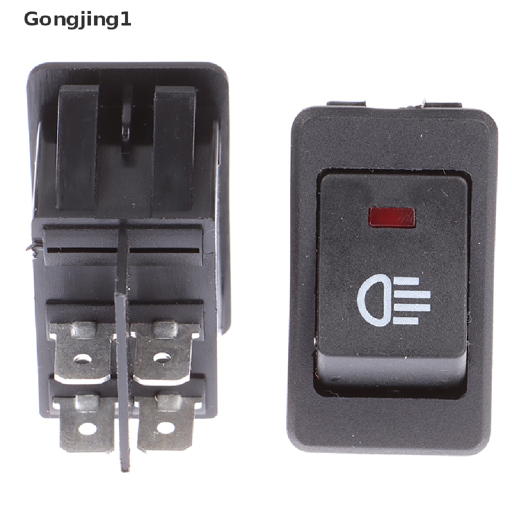 Gongjing1 Switch Lampu Kabut LED 4pin 12V 35A 2 Posisi Untuk Mobil