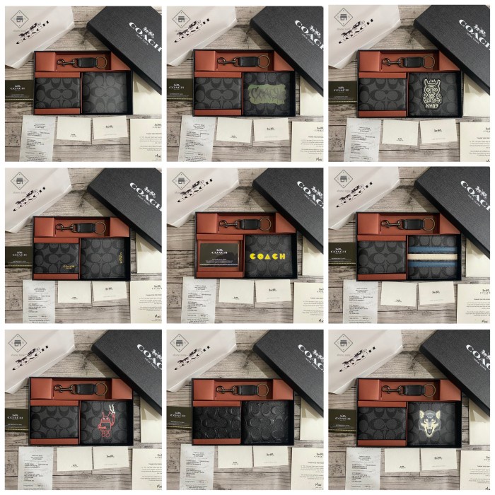 COACH WALLET FULLSET / DOMPET COACH PRIA - DOMPET LIPAT PRIA - DOMPET KULIT ORIGINAL