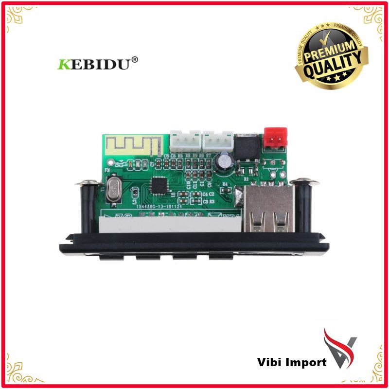Layar terlaris KEBIDU Bluetooth5.0 MP3 WMA WAV Decoder Dewan 5V 12V Wireless Audio Modul Warna
