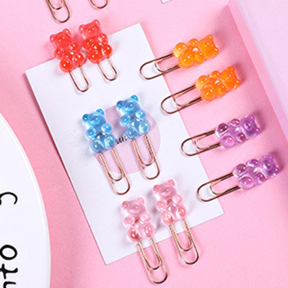 [Elegan] Paper Clip New Cute Kawaii Bookmark Aksesoris Perlengkapan Alat Tulis File Klip Alat Tulis Kantor Sekolah Bookmark Hias