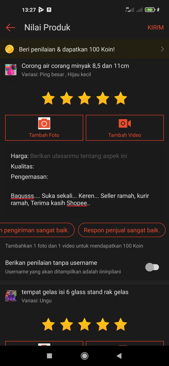 Sendok Sayur Irus Plastik Kecil 25cm