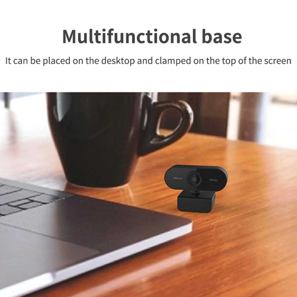 (100% BARANG ORI) Taffware HD Webcam Desktop PC Video Conference 1080P with Mic - F37