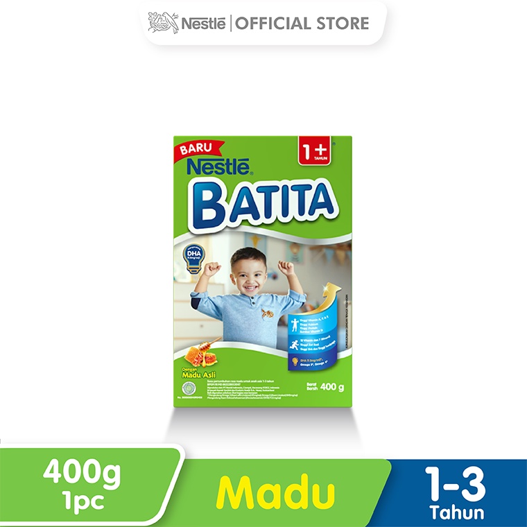 Nestlé BATITA 1+ Rasa Madu 1-3 tahun 400 gr