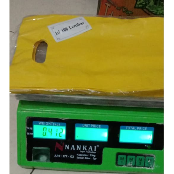 Berkelas !!!- Shoping Bag  (MODEL LIPATAN) Uk 20*30 POLOS Tebal isi 100 lembar