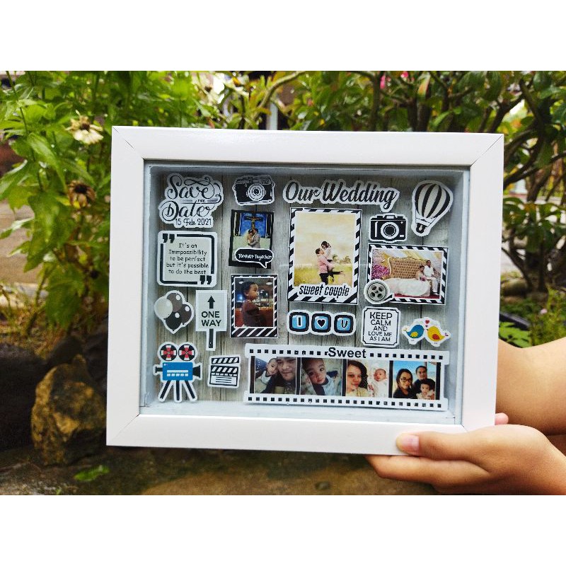 Scrapframe Pop Up 3d Foto Anniversary ulangtahun wedding