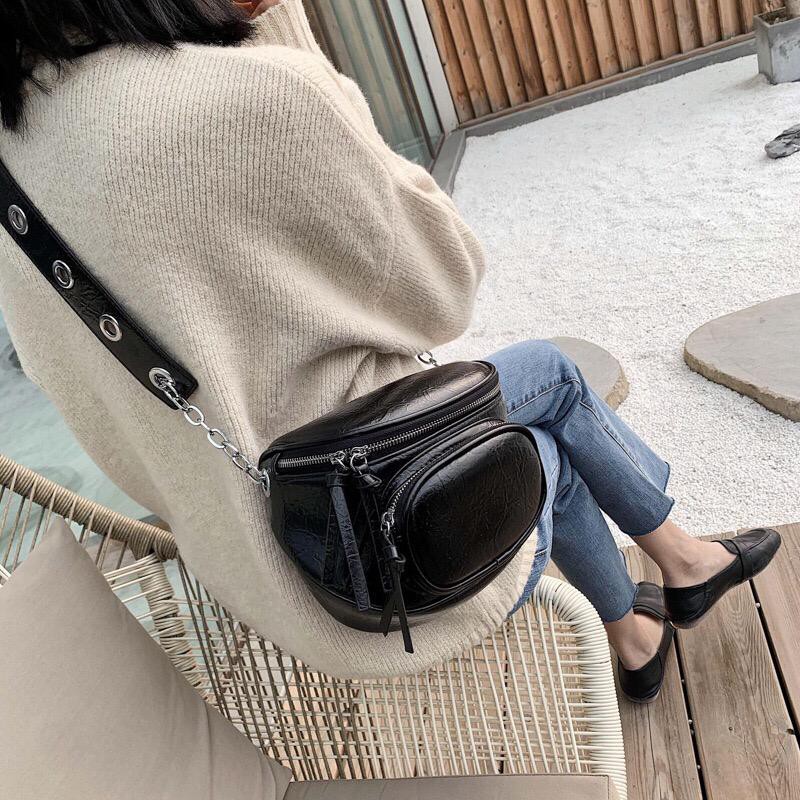 BJ15083 - BEIGE/BLACK/BROWN/REDWINE - TAS SLINGBAG WAIST IMPORT TAS WANITA FASHION IMPORT MODIS ELEGAN TERMURAH TERLARIS TERBARU BAGSTORE JAKARTA TAS BATAM ELJ5083 CR7282 LT1197