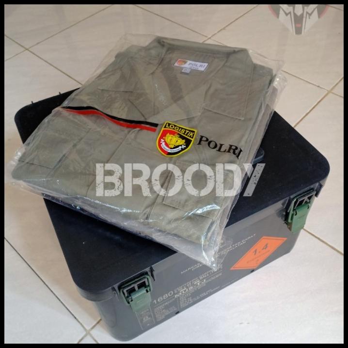Baju Pdl Hijau Jatah Brimob (Celana&Baju)