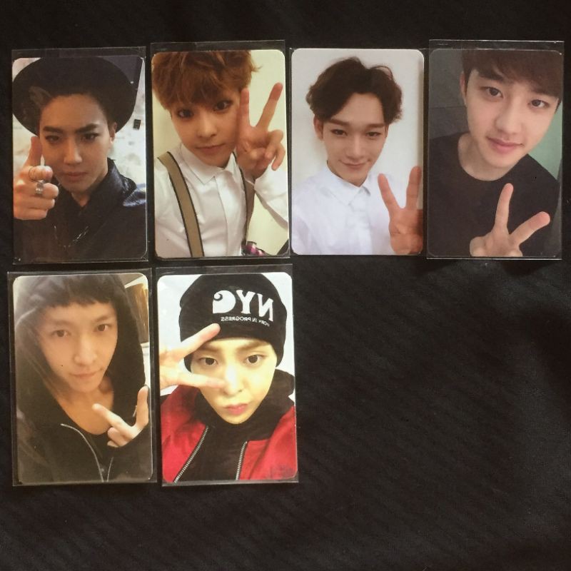official photocard album exo exodus suho xiumin do kyungsoo lay chen korea china ver original pc