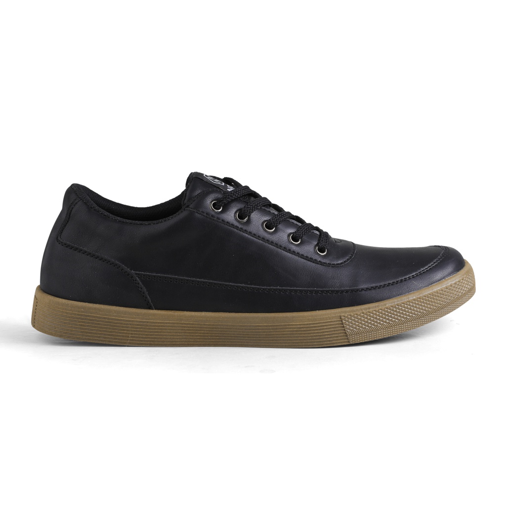 DEDRICK BLACK BROWN NAZ - Sepatu Sneakers Pria Casual Original