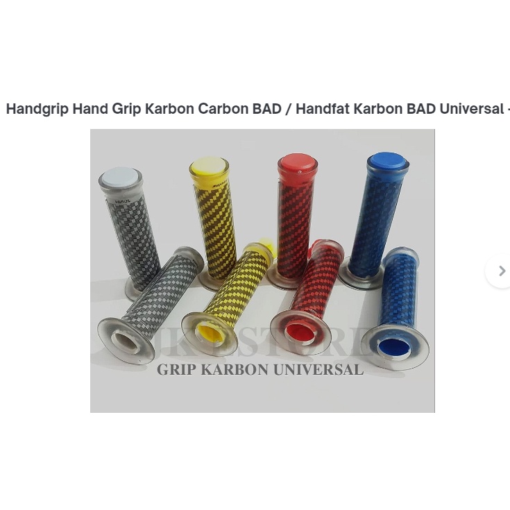 sepasang handgrip karbon/grip open karet carbon motor handfat motor universal bisa untuk semua motor