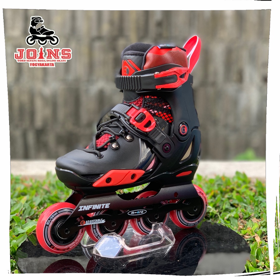 Sepatu roda Inline Skate M-cro (Micro) Infinite Black Red