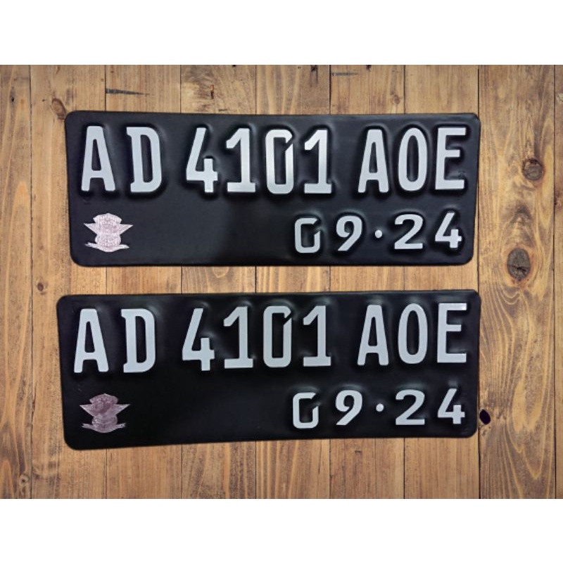 plat nomor motor font cantik