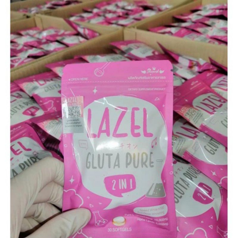Lazel Gluta pure 2 in 1 original Thailand 100%