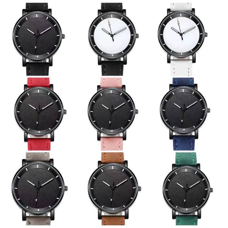 Jam Tangan Wanita Quartz Fashion Strap Tali Pu Leather Murah