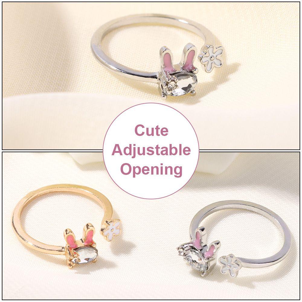 Perhiasan Hadiah Cincin Nanas Adjustable Animal Rings