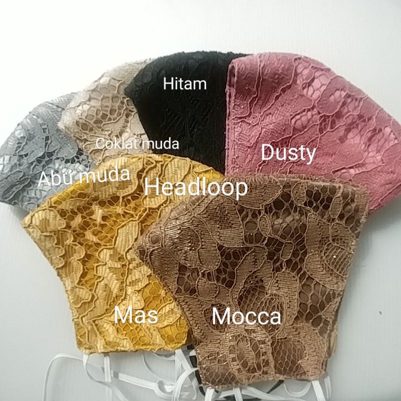 Masker Brokat Polos