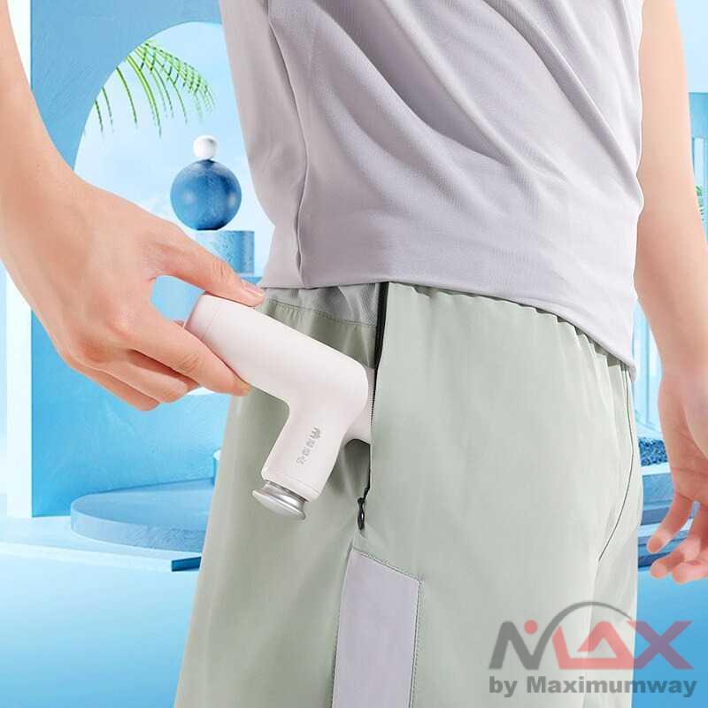 Momoda Alat Pijat Elektrik Massage Mini Fascia Deep Massage - SX318 Warna Putih