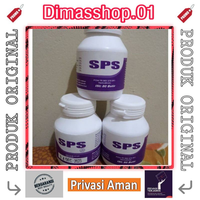 Obat Herbal SPS Original 1 Botol Isi 80 Kapsul Dapat Mengobati Stroke Asli