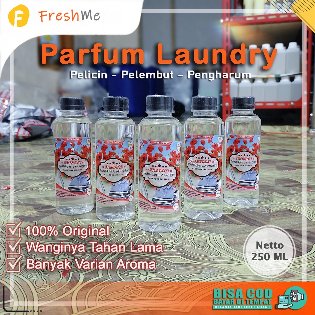 [COD] Parfum Laundry Freshme Aroma Sweet Poppy Murah Wangi Tahan Lama