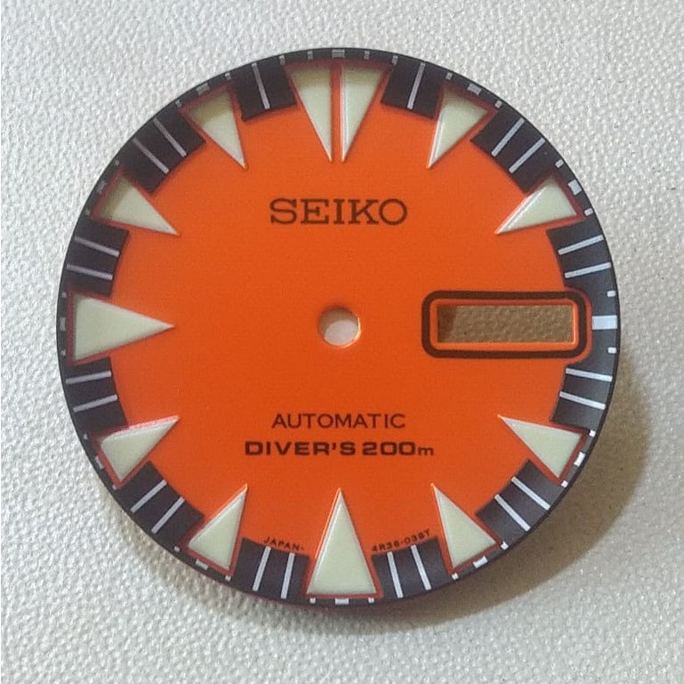 Dial Seiko Monster Super Lume High Quality, Dial Maker Seiko Mod Orange SRP315 SRP581 SRP455 Lume Hi