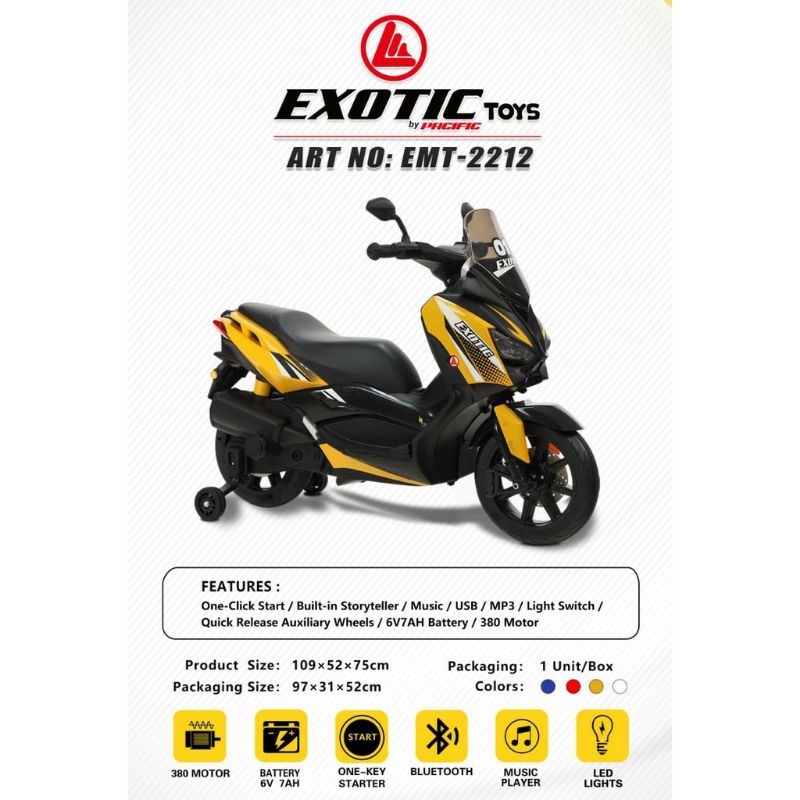 Mainan Anak Motor Aki N Max / S max Exotic by Pacific Toys EMT-2212 Pmb