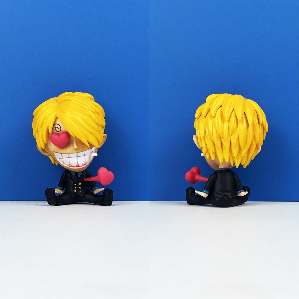 Action figure anime One Piece Luffy Chopper Ace Untuk Ornamen Mobil