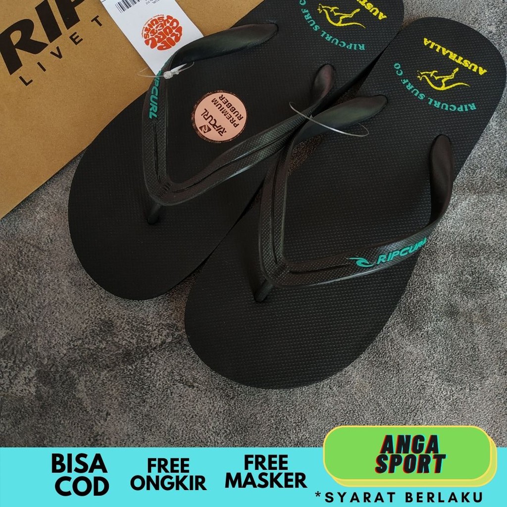 SENDAL JEPIT RIPCURL PRIA SANDAL DISTRO COWOK KASUAL CASUAL BRANDED SURFING PANTAI RUMAHAN