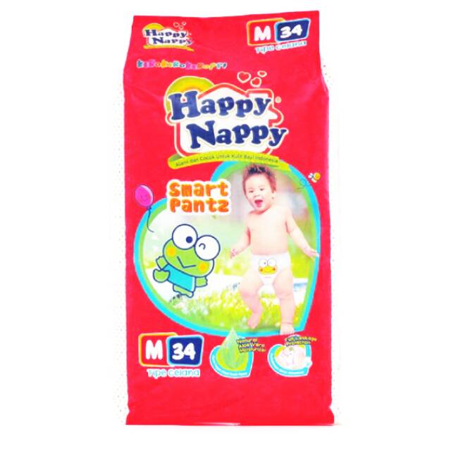 Pampers happy nappy smart pants uk m 34