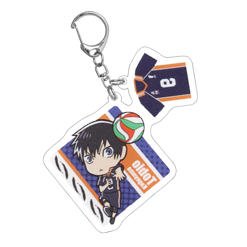 Gantungan Kunci Anime Karasuno High School Doomed Bahan Metal
