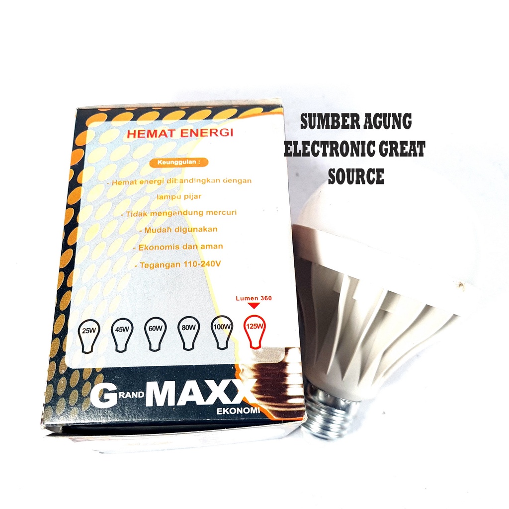Lampu LED 15W Gmaxx Grand Maxx Murah 6500K Cahaya Putih Penerangan Rumah