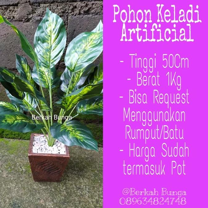 Daun Lompong - Daun Srirejeki- Daun Artificial- Bunga Plastik- Bunga