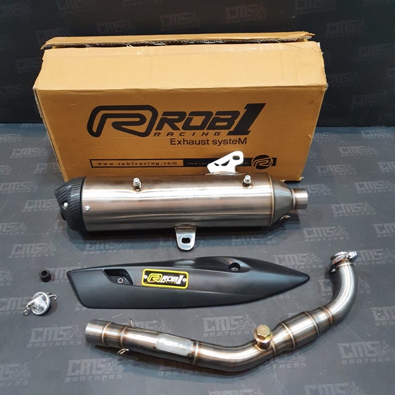 Knalpot Racing Rob1 Yamaha Aerox Cap V Bore Up Full System