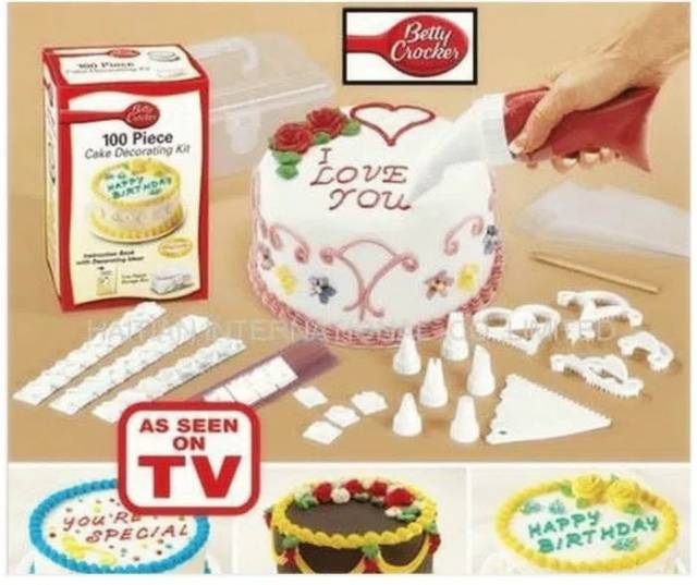 100 pcs cake decorating kit alat penghias dekorasi kue