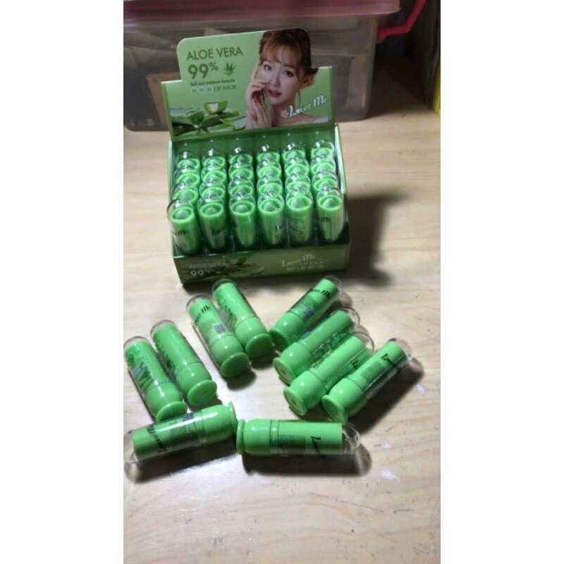 LIPBALM ALOEVERA 99% BY LOVES ME BPOM