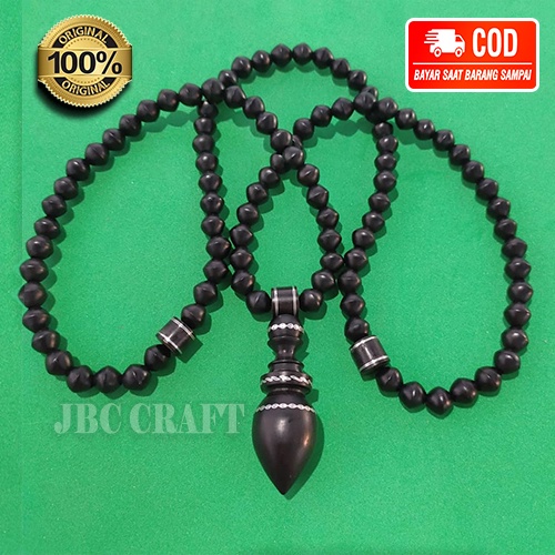 Kalung bandul / kalung kayu bertuah / kalung kelor hitam / kalung galih kelor / kalung cowok KALUNG