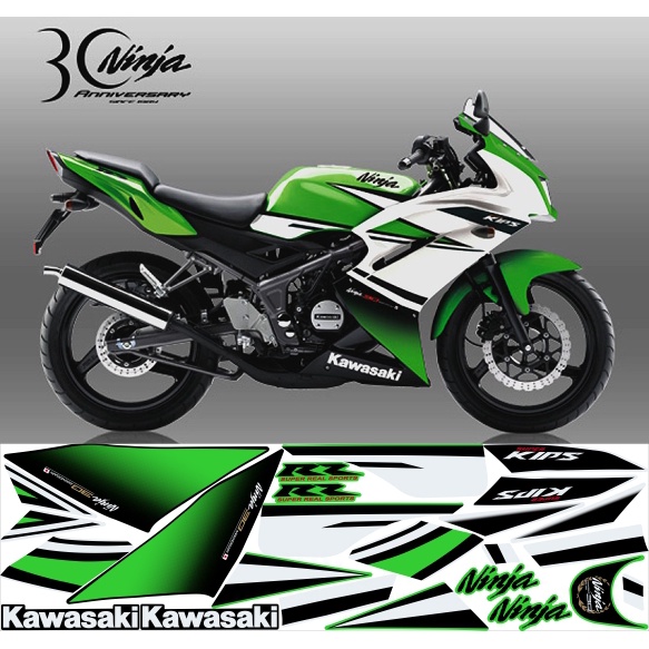 Sticker stripping Ninja RR 150- 2014 Anniversary