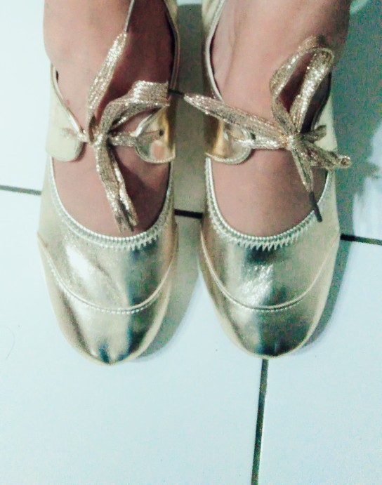 Sepatu Line Dance Wanita Oxford Tali